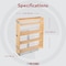 Rev-A-Shelf Maple Veneer, Light Brown, 6.25 in W, 25.6 in H, 21.75 in D, 21.75 in L, Light Brown 449-BCSC-5C - alternate 8